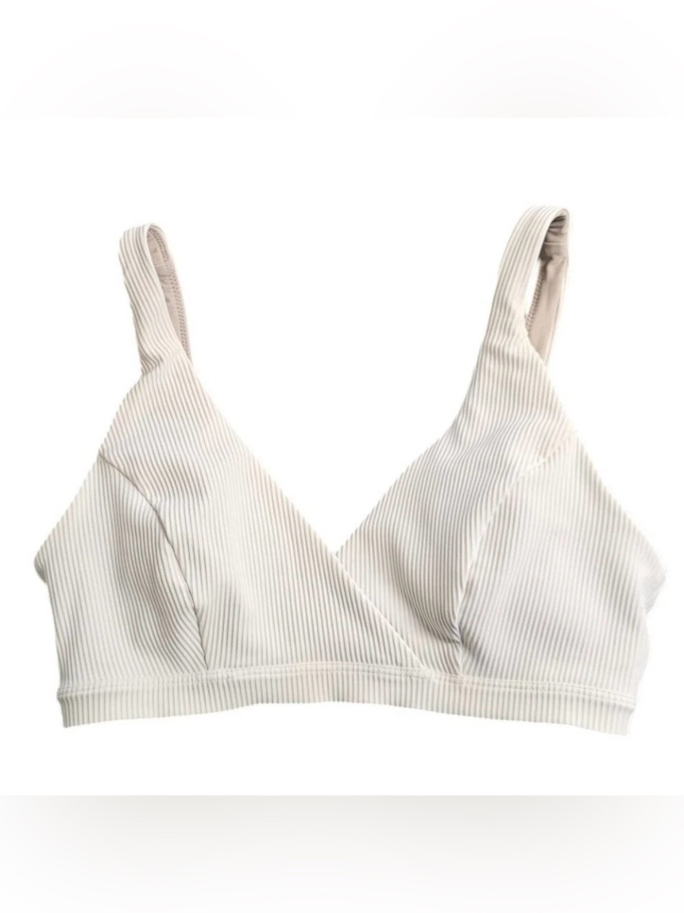 Lululemon Clear Waters Bikini Top in White Size 10 - Picture 6 of 7